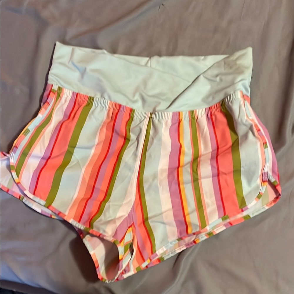 Colorful Striped Women's Shorts